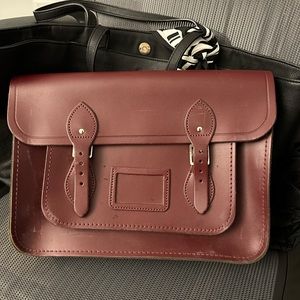 Cambridge Satchel Company 14" Leather Satchel in Oxblood - Oxblood / No Size